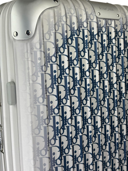 Christian Dior Blue/Silver Trotter Rimowa Suitcase