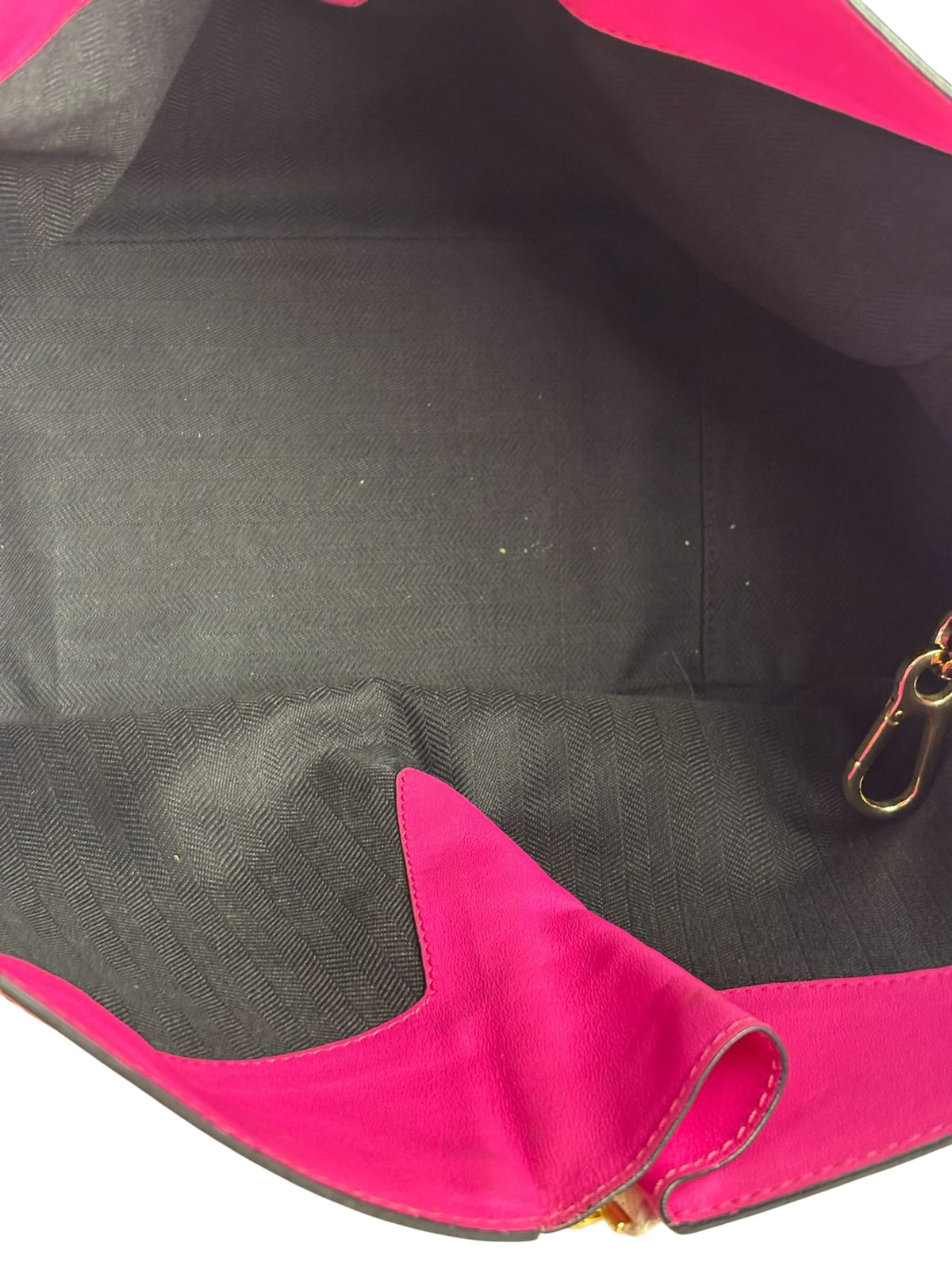 Loewe Pink/White Leather M Hammock Bag