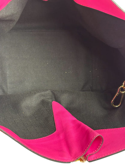 Loewe Pink/White Leather M Hammock Bag