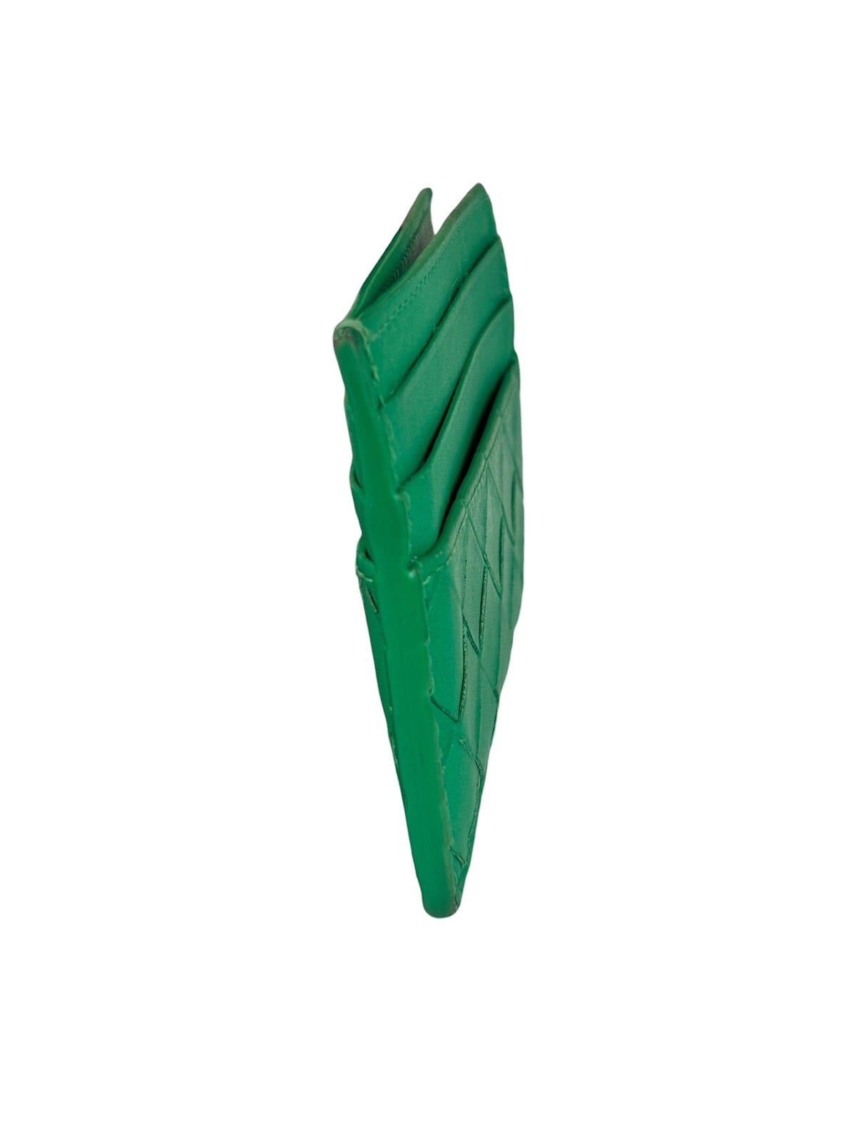 Bottega Veneta Green Intrecciato Card Holder