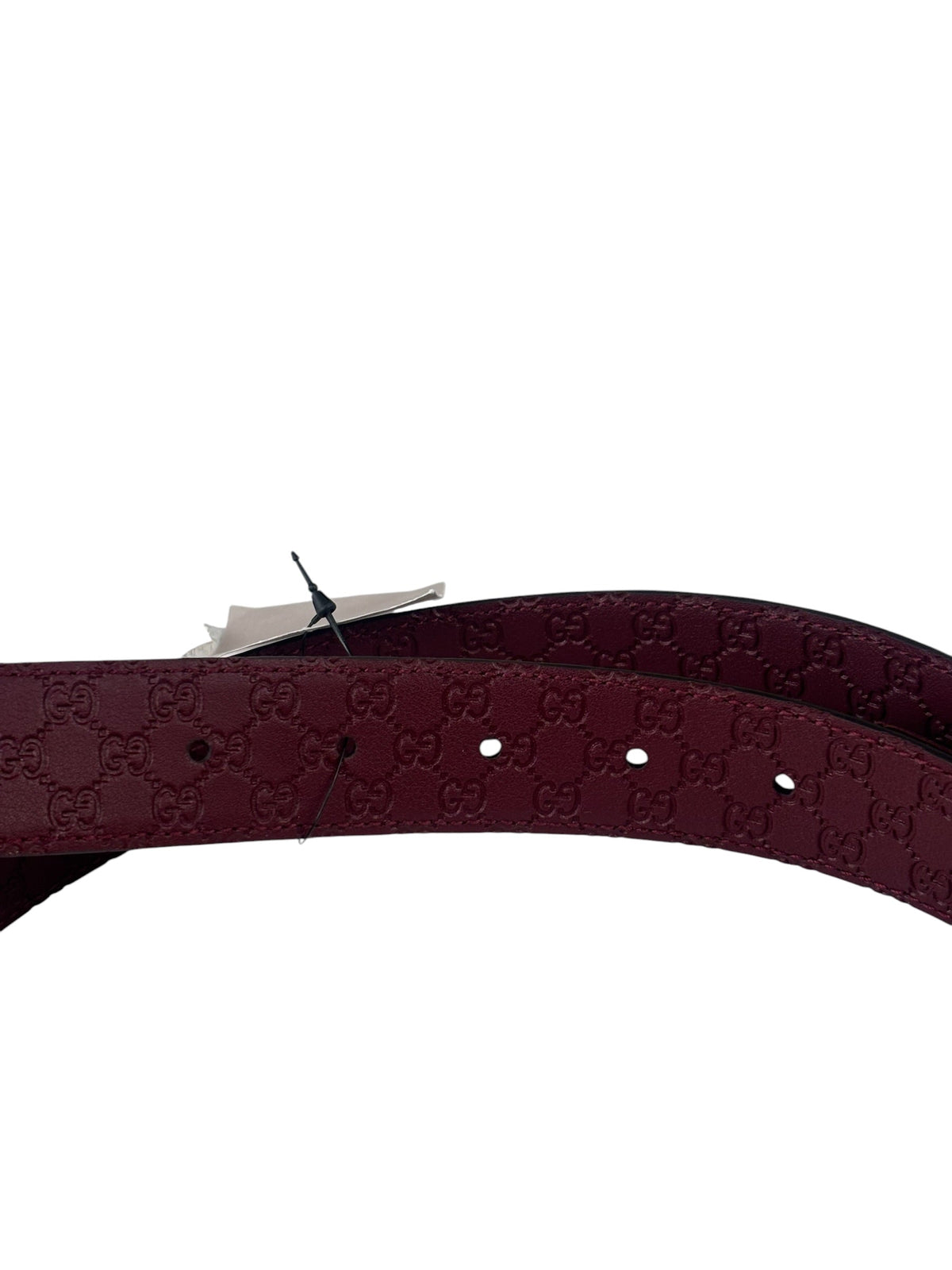 Gucci Burgundy GG Marmont Leather Belt