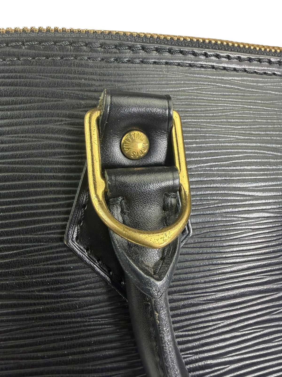 Louis Vuitton Black Epi Leather Alma Handbag PM
